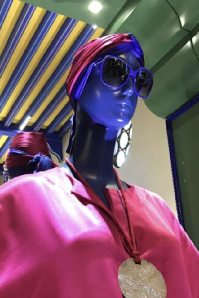 YSL model in Marrakech